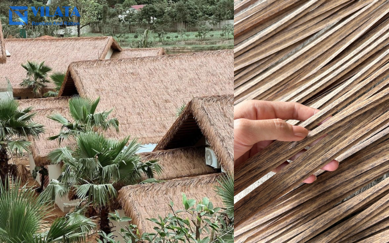 Rơm nhân tạo được sử dụng phổ biến trong nhiều dự án nghỉ dưỡng