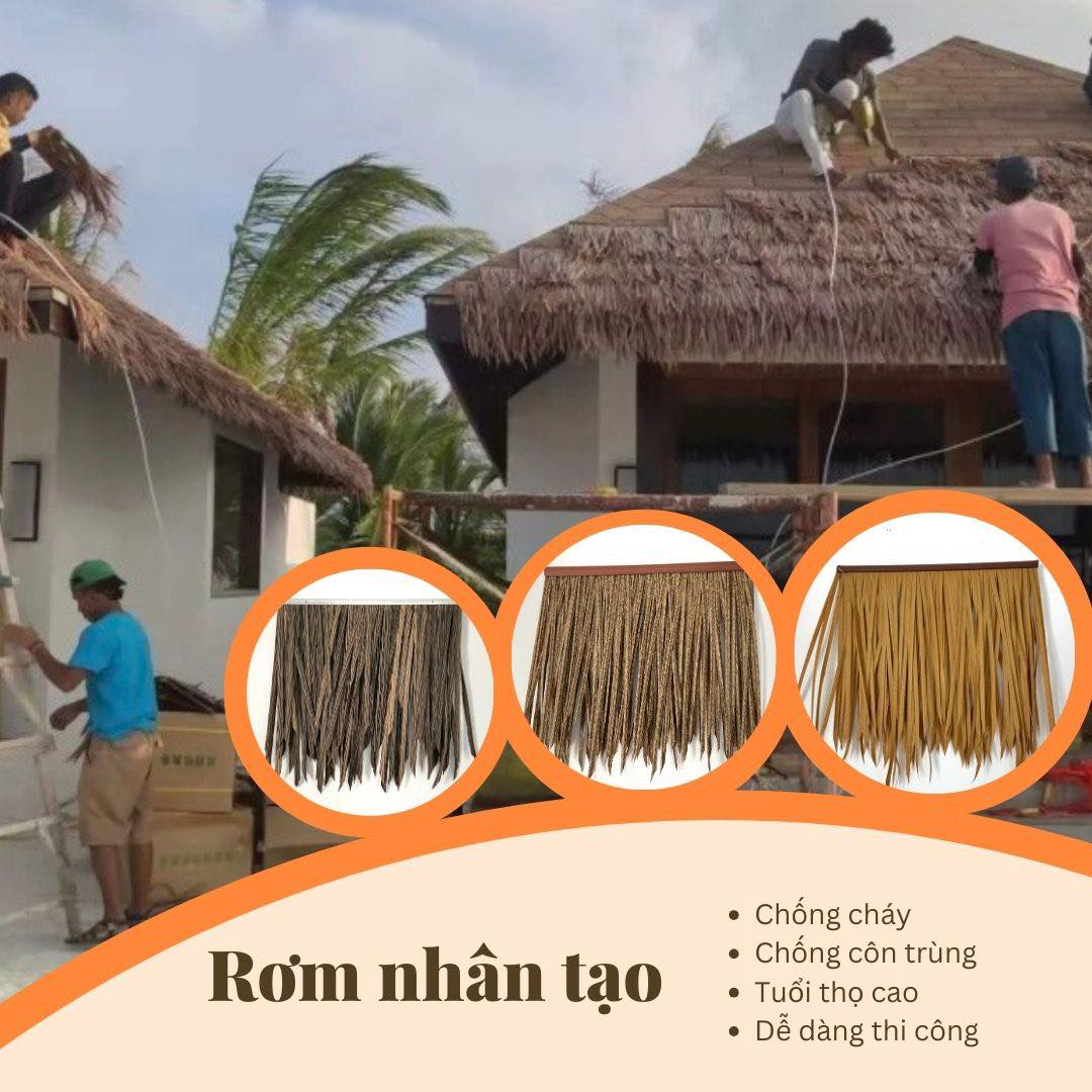 Sản Phẩm Rơm Nhân Tạo | Rơm Tre Cót Nhân Tạo