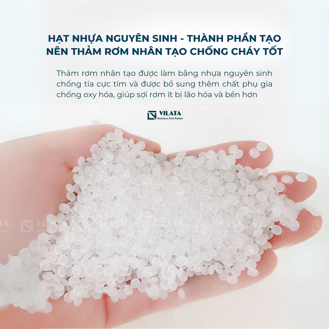 Hạt nhựa nguyên sinh - Thành phần tạo nên thảm rơm nhân tạo Hạt nhựa nguyên sinh - Thành phần tạo nên thảm rơm nhân tạo