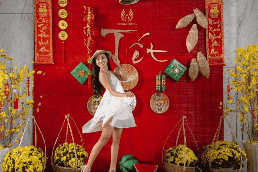 Mành tre trang trí tết Mành tre trang trí tết