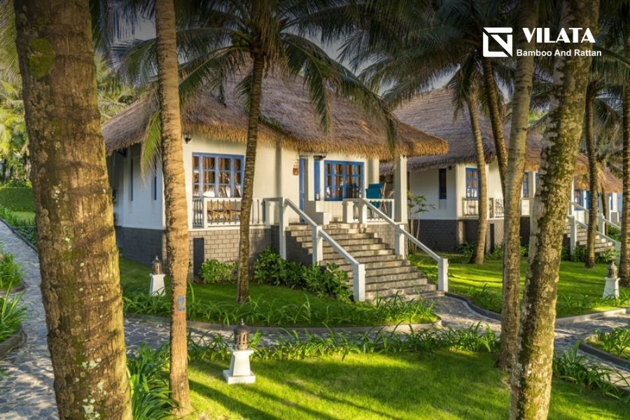 Homestay sử dụng mái lá nhân tạo